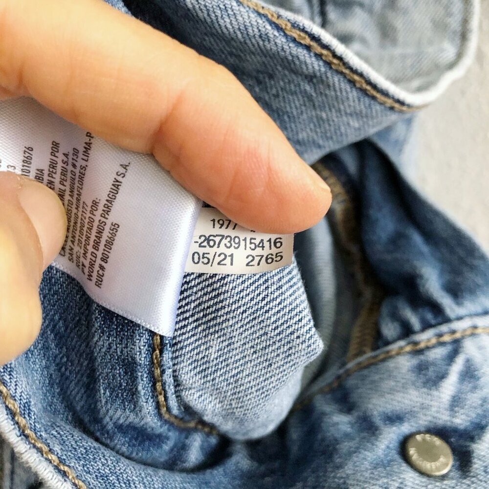AMERICAN EAGLE AE High Waisted Denim Cargo Jogger Jeans Size 0 - Picture 7 of 7